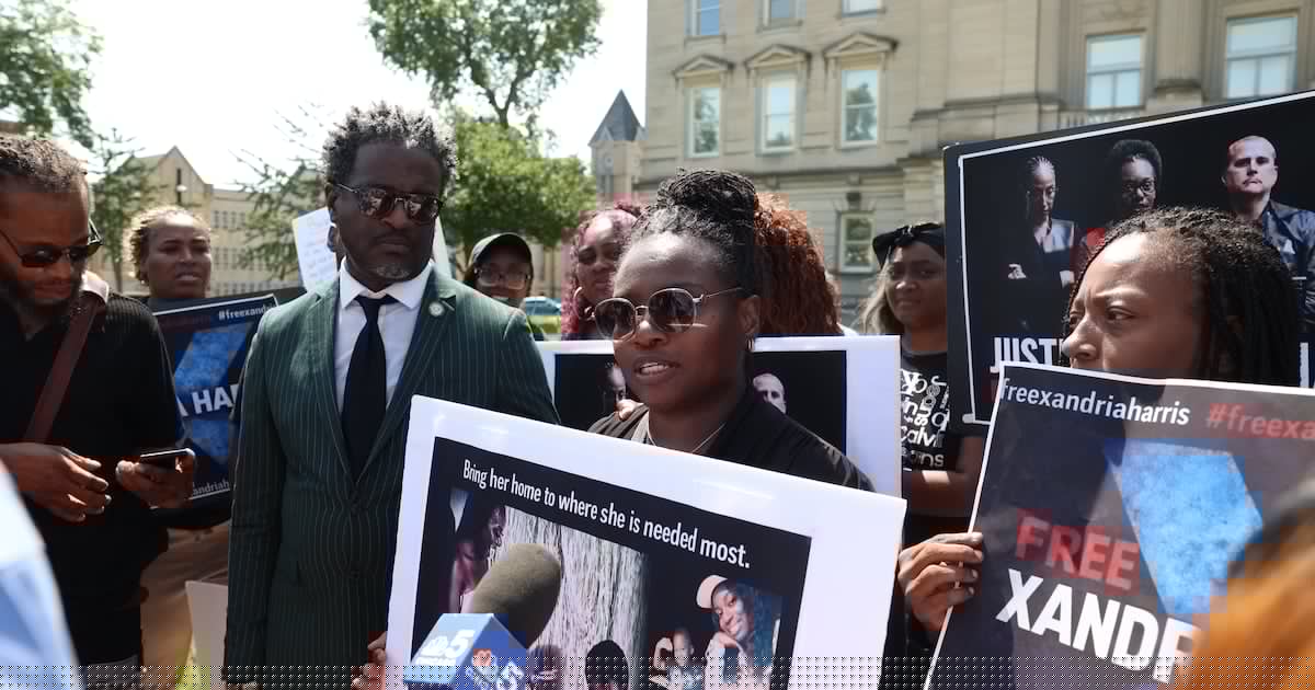 Photos: Civil rights activist hosts rally for Xandria Harris Friday