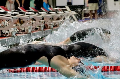 Reina Liu Clocks 51.00 100 Back at Vector Security Polar Plunge Meet, #6 15-16 Girl All-Time
