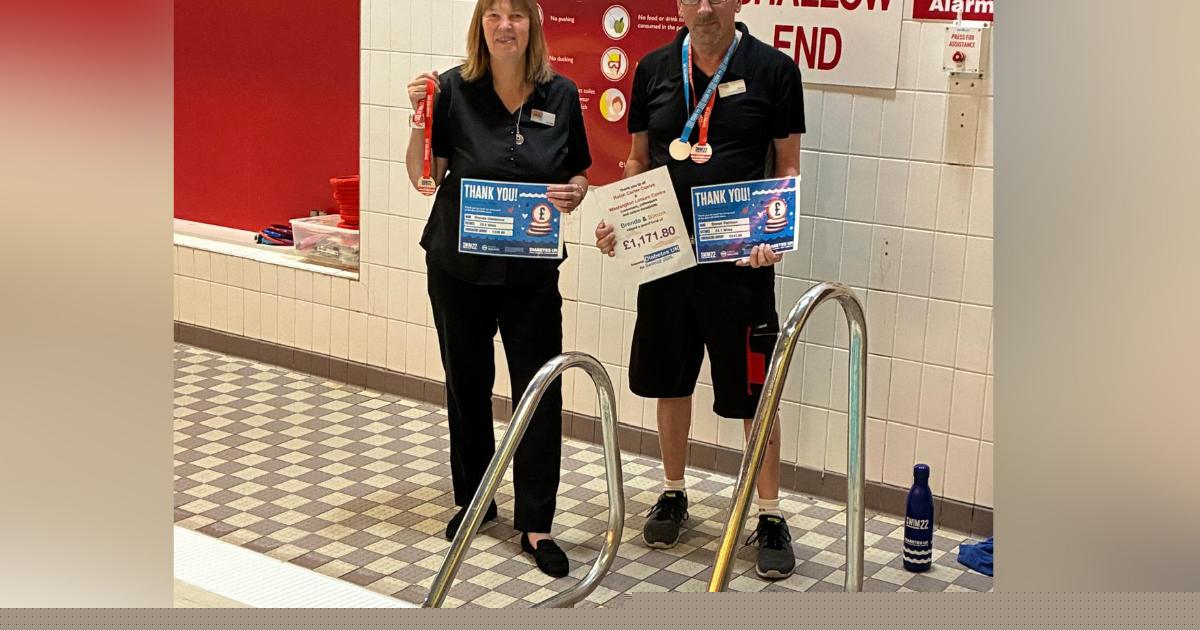 North East leisure centre colleagues raise £1,000 through swim