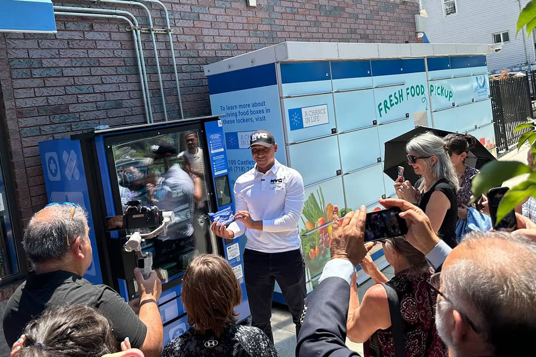 Vending machines with free public health supplies help fight opioid overdoses