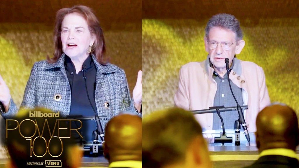 Sherry Lansing Presents the No. 1 Award to Lucian Grainge | Billboard Power 100 Party 2026
