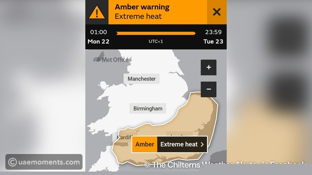 Birmingham Under Amber Extreme Heat Warning for Next 24 Hours