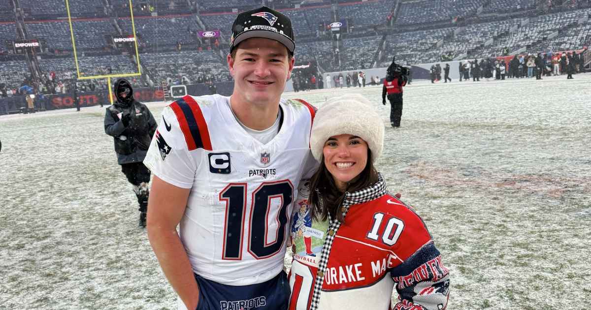 Footage of Drake Maye and Wife Draws Comparisons to Travis Kelce, Taylor Swift