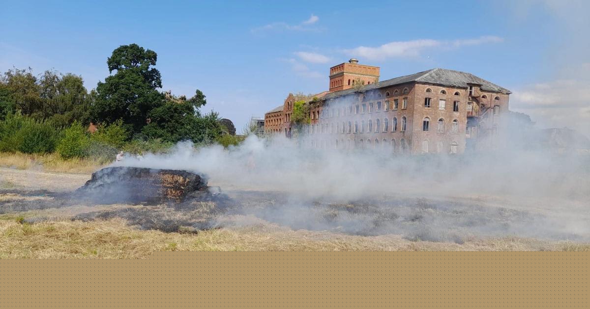 Fire near historic Somerset mill triggers wildfire warning