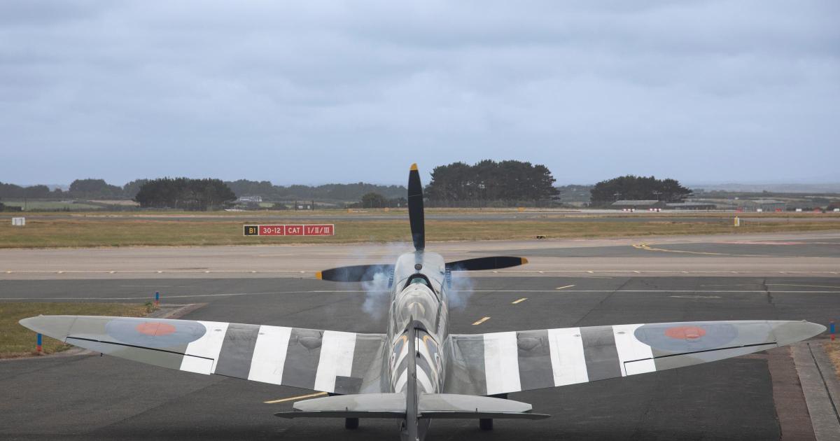 Spitfires and Mustang soar over Cornwall as Newquay airport hosts rare WWII flights