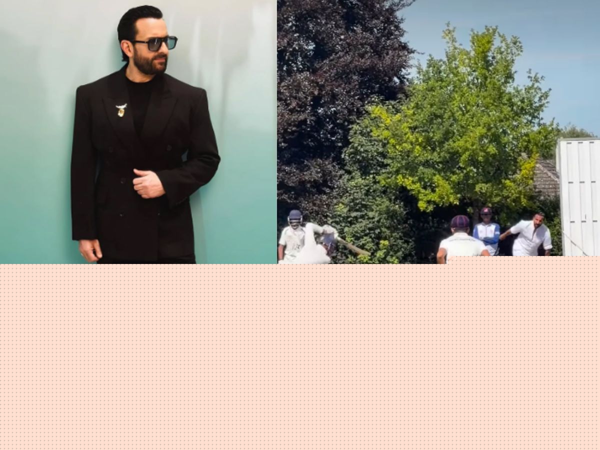 Watch Video | Saif Ali Khan Cricket Skills: Actor Turns Bowler In London, Pataudi Legacy Steals The Show