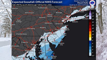 Big weekend nor’easter to bring light snow, strong winds to parts of N.J.