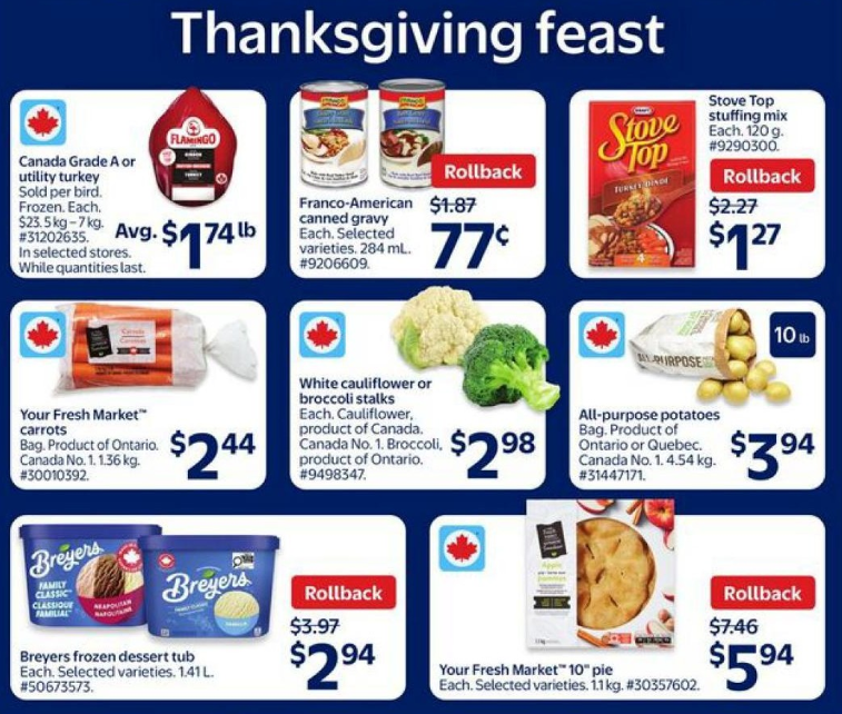 Walmart Canada Flyer Deals October 2nd – 8th