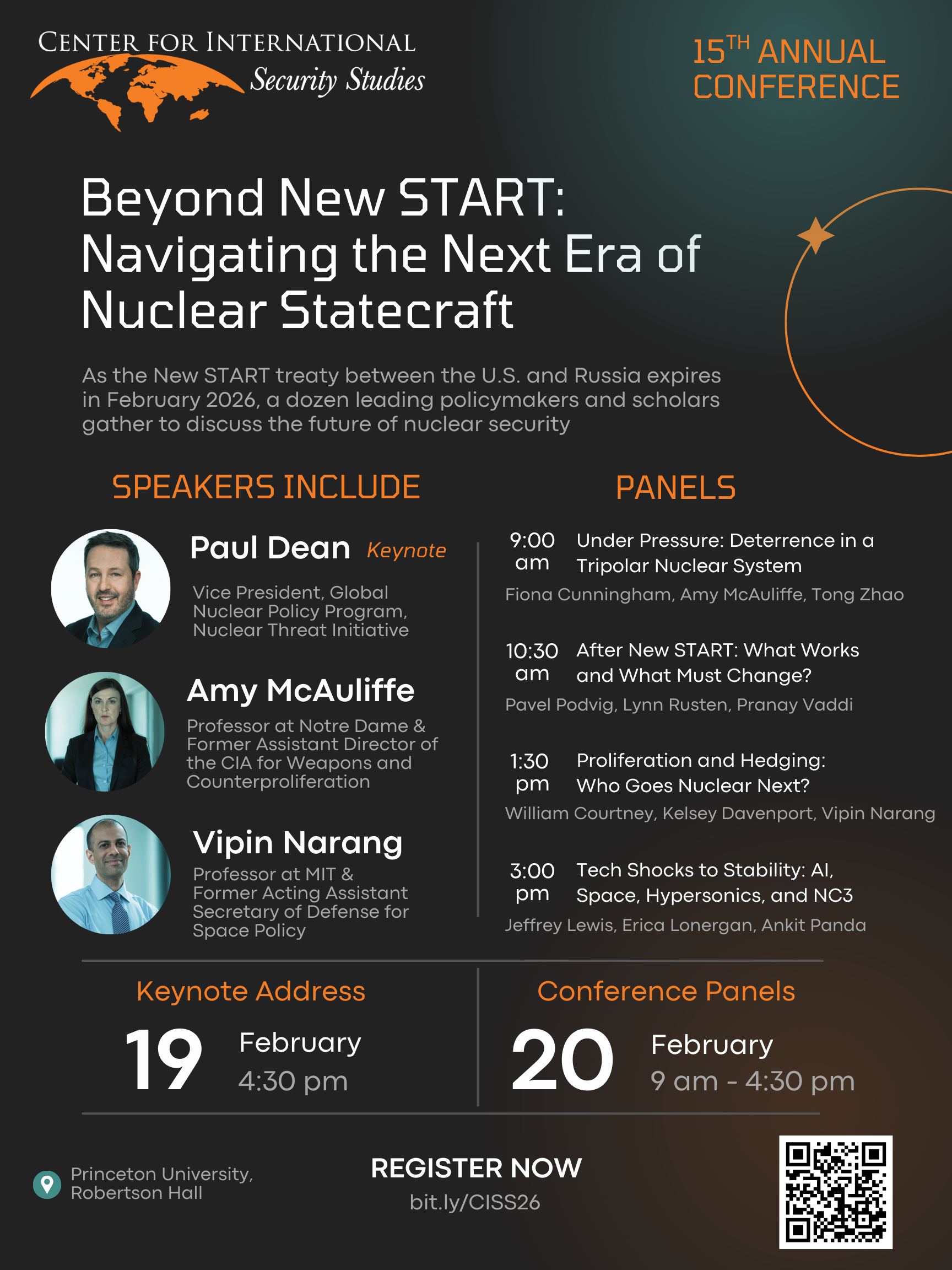 CISS Annual Conference Keynote Address: "Beyond New START: Navigating the Next Era of Nuclear Statecraft" (Day 1)