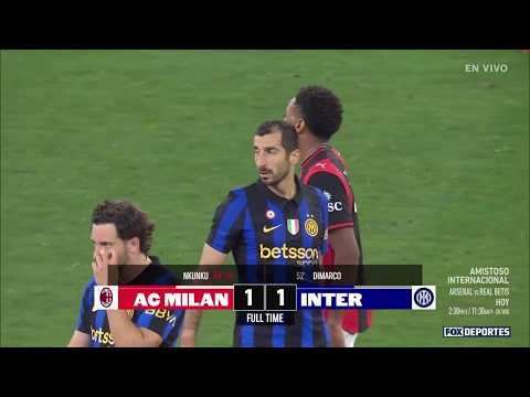 Milan vs. Inter (1-1): video, goles y resumen del partido amistoso de pretemporada