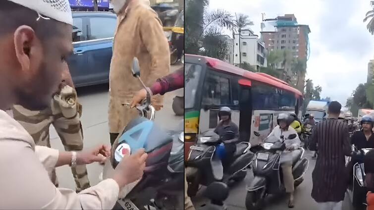 Watch: 'I Love Muhammad' Sticker Being Slapped On Vehicles In Mumbai