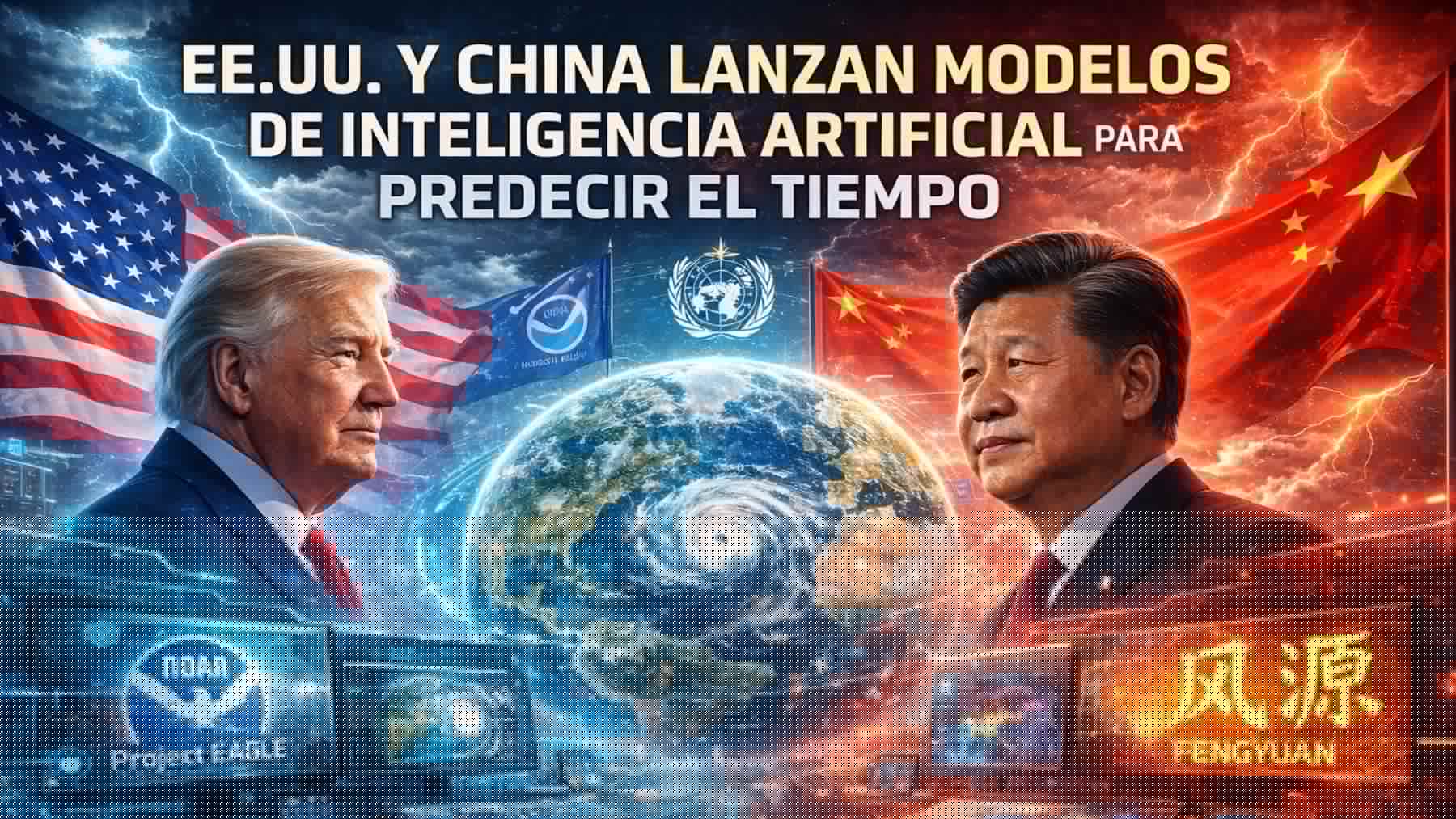 Estados Unidos y China lanzan IA para mejorar predicciones meteorológicas, reduciendo costos y tiempo de procesamiento