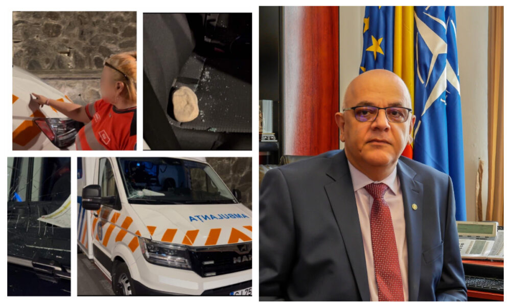 Ambulanță atacată cu pietre și topoare de sătenii care credeau că fură copii. Raed Arafat reacționează dur: ”Violența împotriva salvatorilor este inacceptabilă”