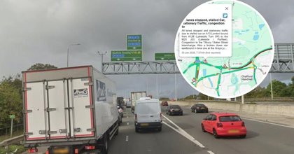 All lanes stopped on A13 alongside major delays at Dartford Crossing