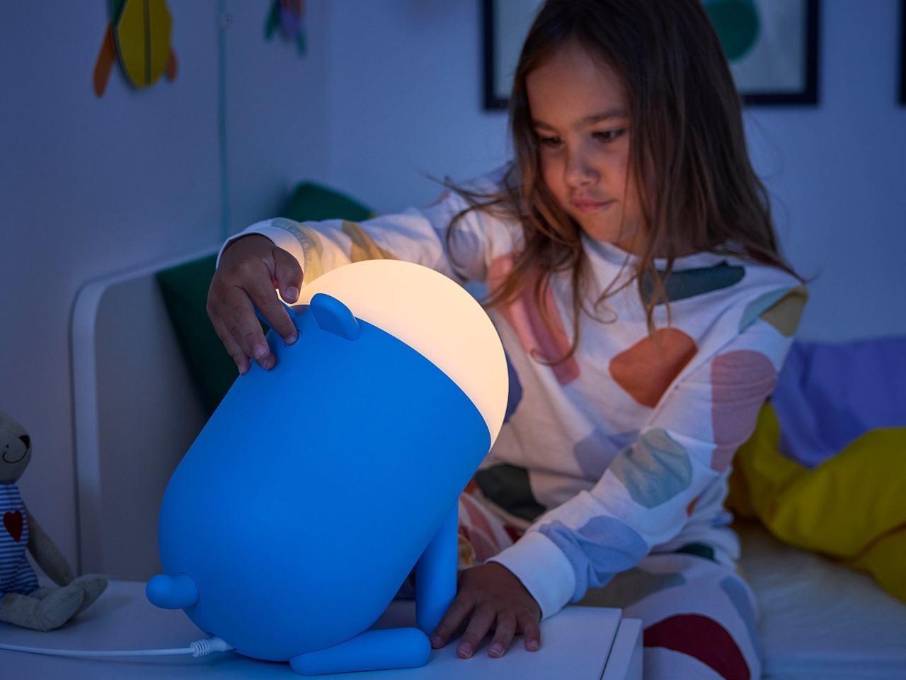 IKEA GREJSIMOJS Dog Lamp Dims When You Hold Its Head for Bedtime