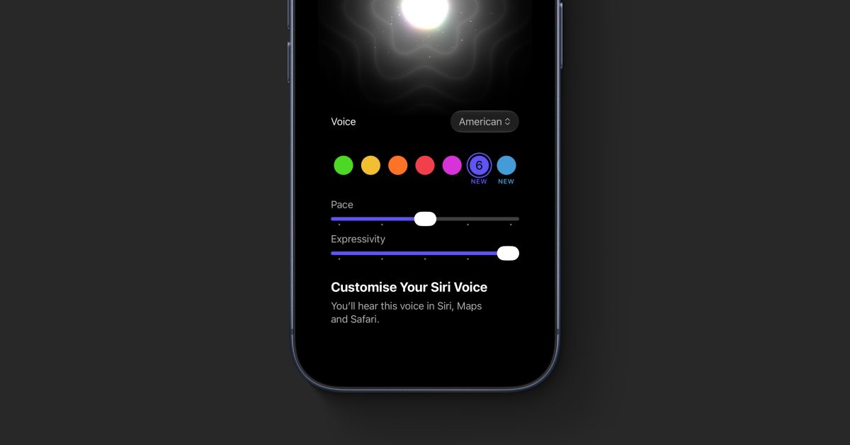 The new iOS 27 beta further expands Siri voice customization options