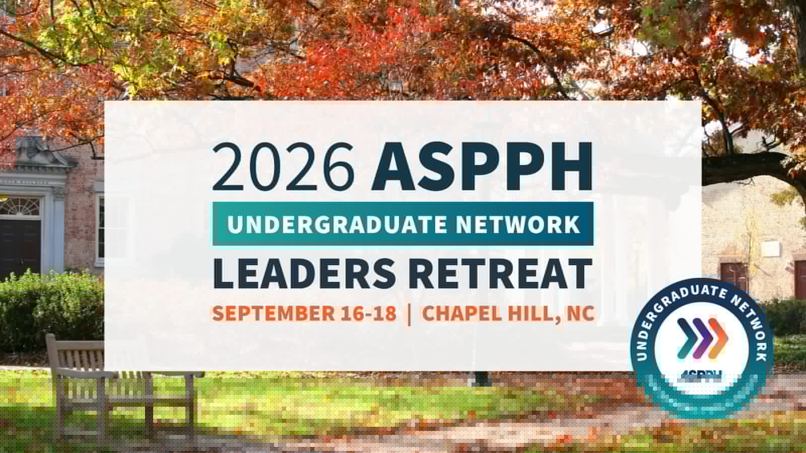 Reminder: Register for the 2026 ASPPH Undergraduate Network Leaders Retreat