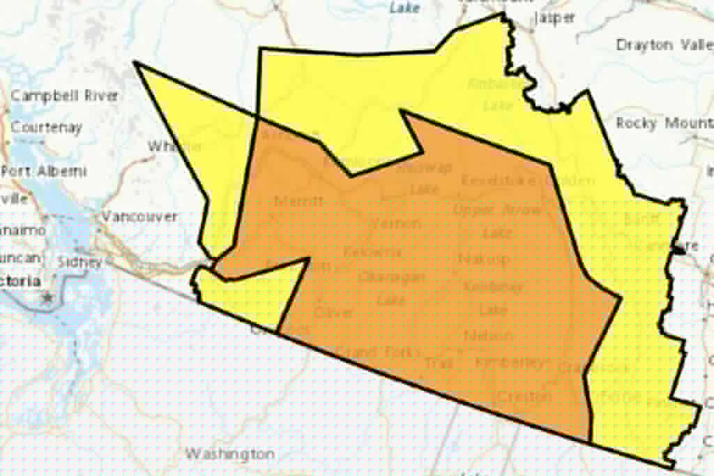 Wildfire smoke continues to dominate Central, Southern B.C.