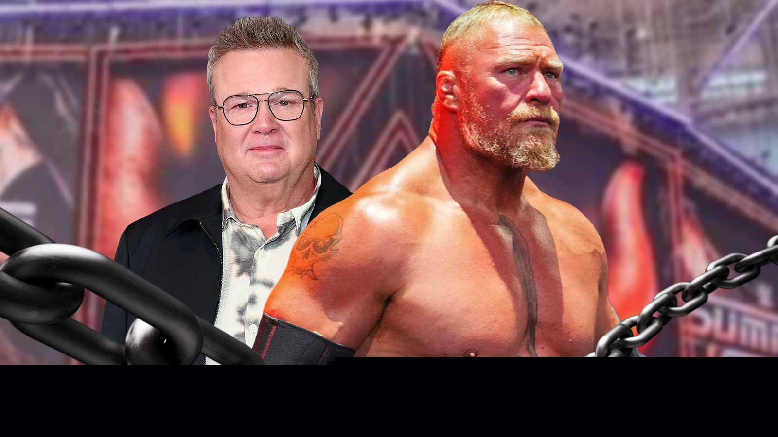 WWE star Brock Lesnar recreates iconic ‘punch’ meme with Eric Stonestreet at SummerSlam