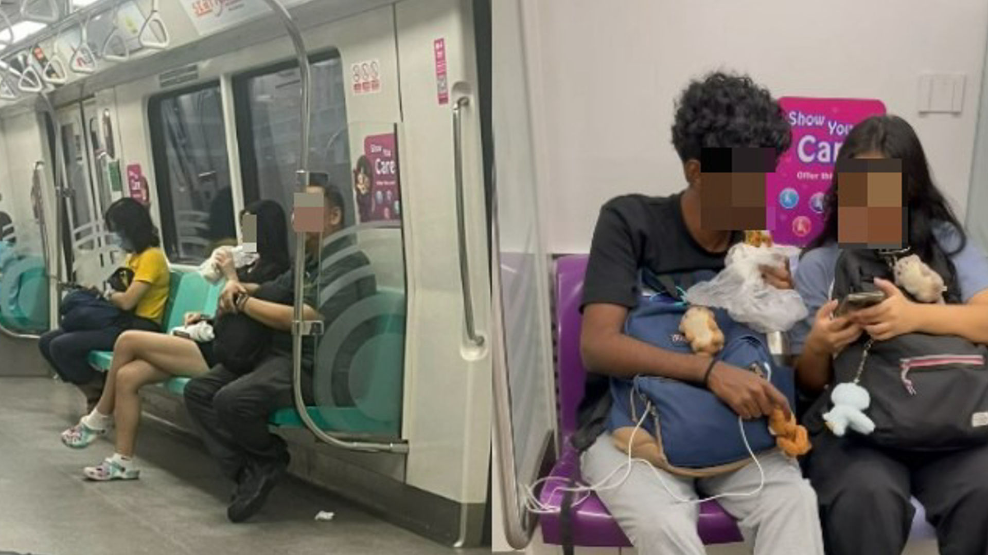Two commuters caught eating and drinking on MRT, sparking public outrage