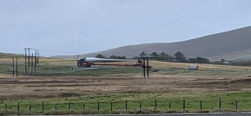 Turbine blade delivered to Viking site