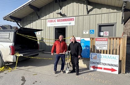 Lakeview Washroom Groundbreaking Ceremony held