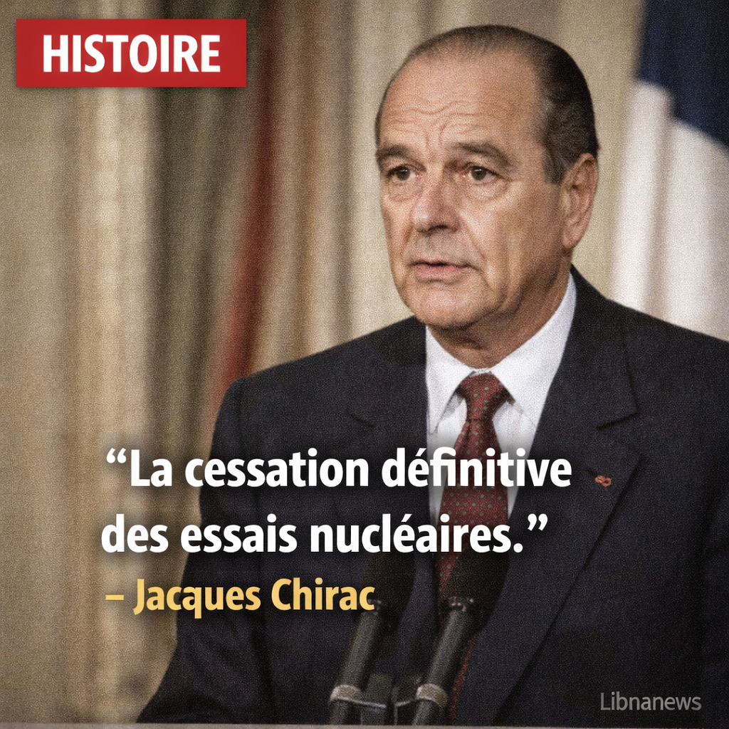 Jour pour Jour: Jacques Chirac annonce la fin définitive des essais nucléaires français