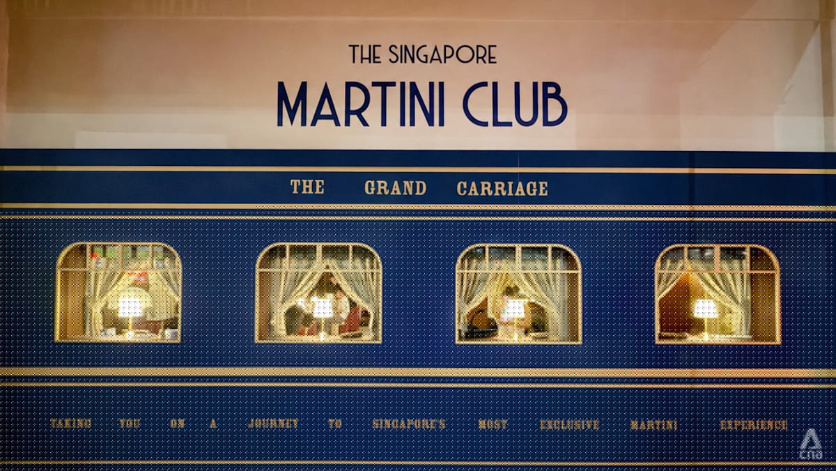 The Singapore Martini Club opens with more than 50 martinis and rail travel glamour