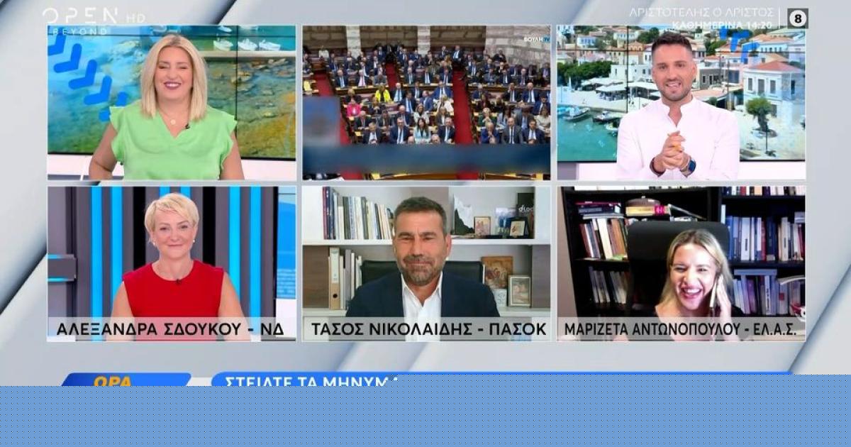 «Μαμά! Θέλω να σου πω κάτι»: Το παιδί της Μαριζέτας Αντωνοπούλου διακόπτει ζωντανή συζήτηση σε τηλεοπτικό πάνελ (Video)