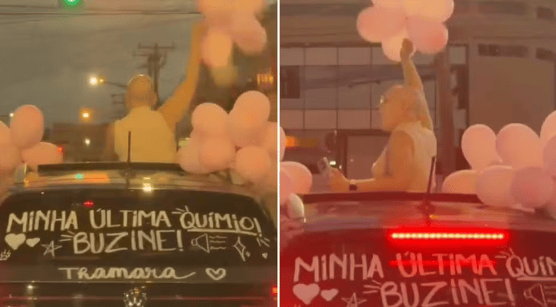 Dentista de Birigui festeja fim da quimioterapia contra câncer de mama com carreata surpresa