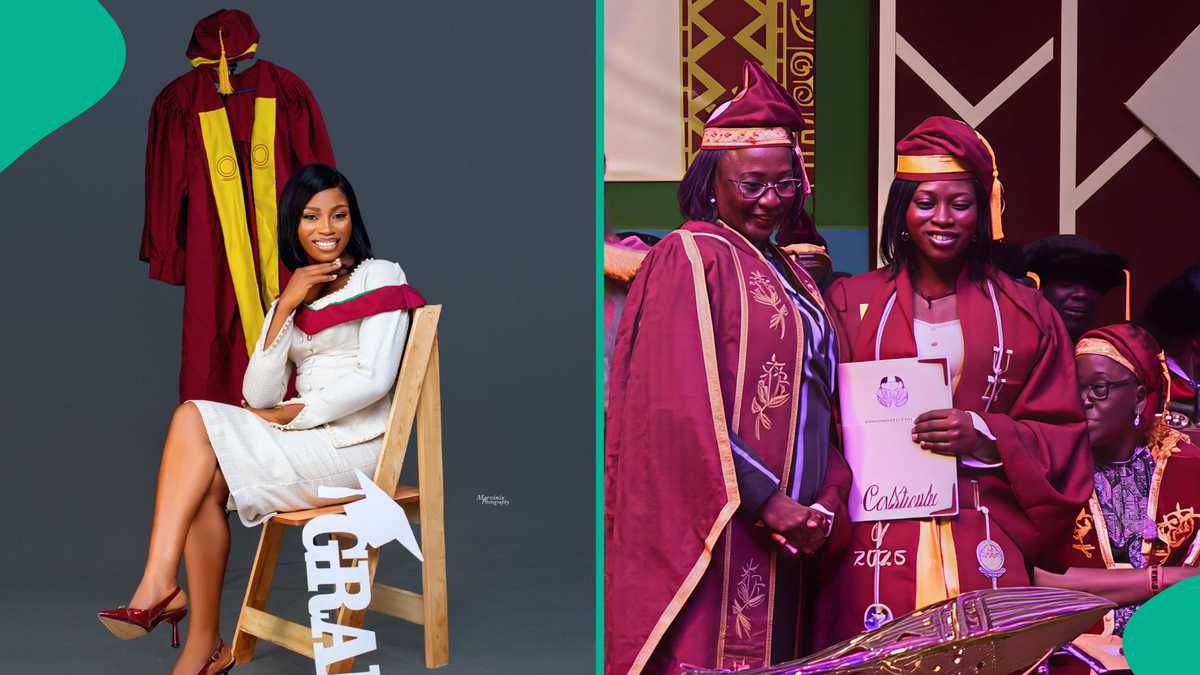 Lady celebrates as she bags first-class from UNILAG years after LASU denied her admission twice