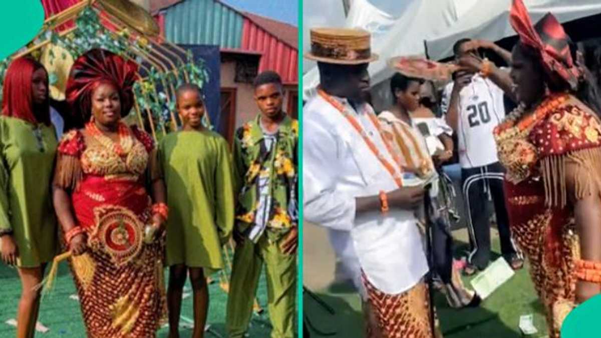 Watch video as Nigerian mother of 3 celebrates getting married traditionally