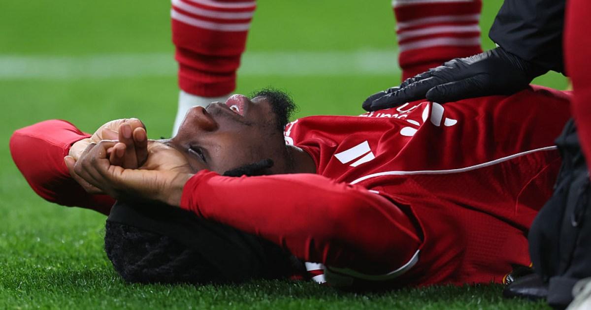 Jeremie Frimpong injury provides latest headache for Liverpool boss Arne Slot