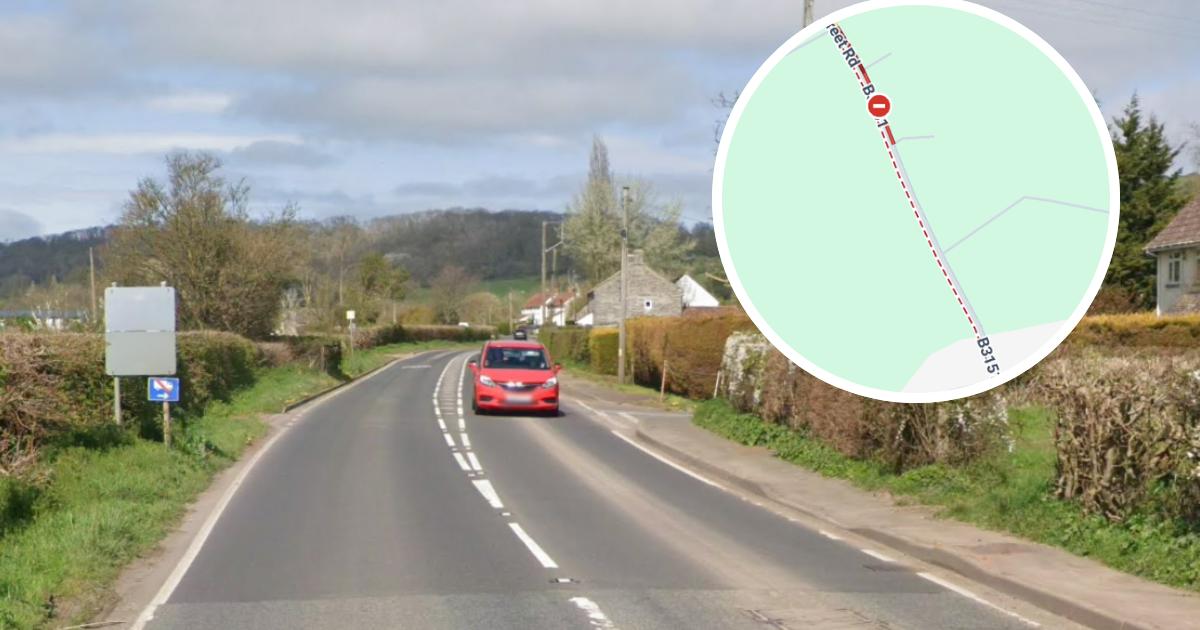 Man trapped in car 'on its roof' after Somerset crash