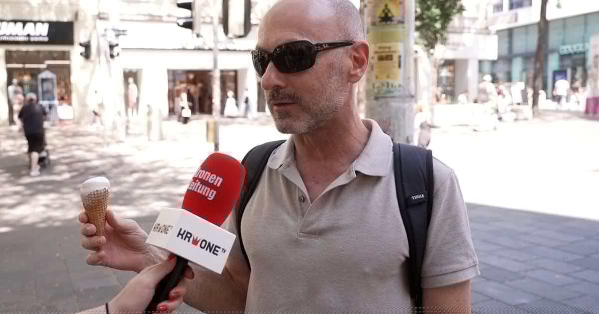 krone.tv fragt nach - Gluthitze? „Gehe mich in den Supermarkt abkühlen“