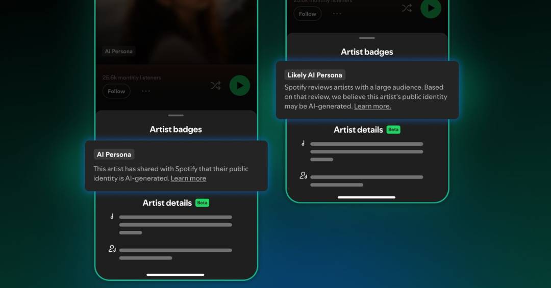 A medida drástica do Spotify contra artistas musicais criados por IA
