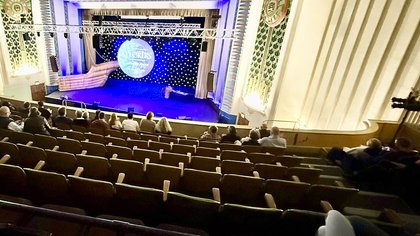 James May suffers embarrassing moment as only HALF a theatre turn up to his one-man show after struggling to sell tickets