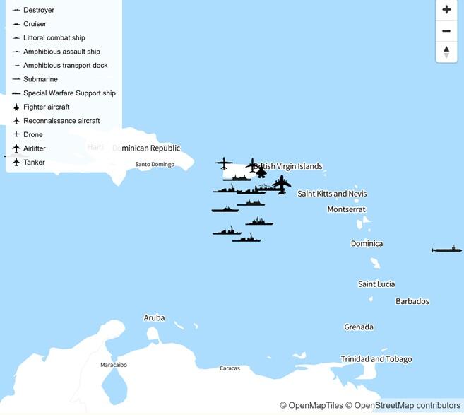 Unprecedented US Military Build-Up Near Venezuela Is Sign Of Possible War