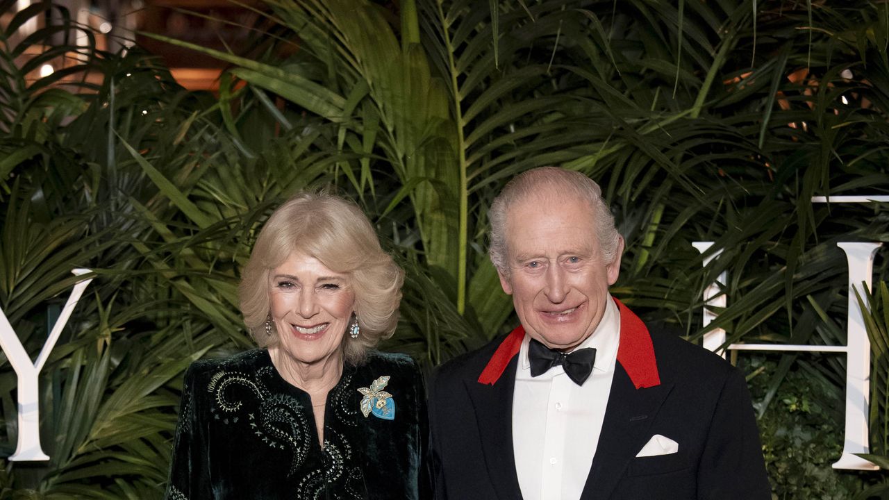A premiere at the Palace! King Charles, Queen Camilla, and the Duchess of Edinburgh host a starry night at Windsor Castle for a viewing of Finding Harmony