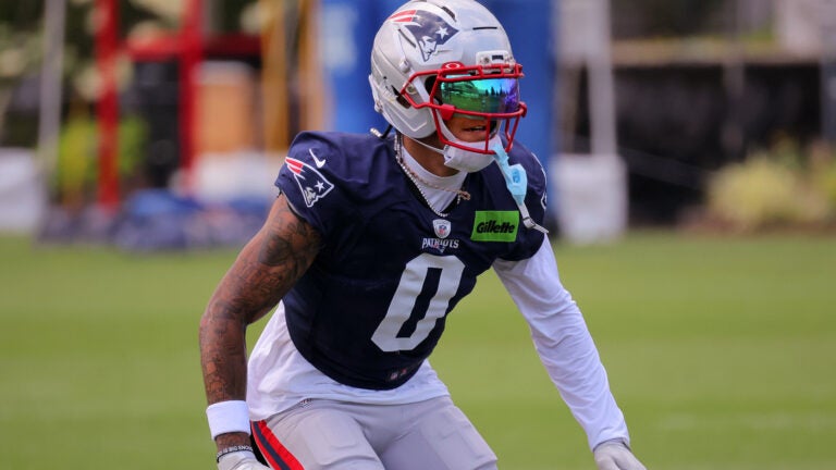 A.J. Brown and Christian Gonzalez continue sharpening each other’s games at Patriots training camp