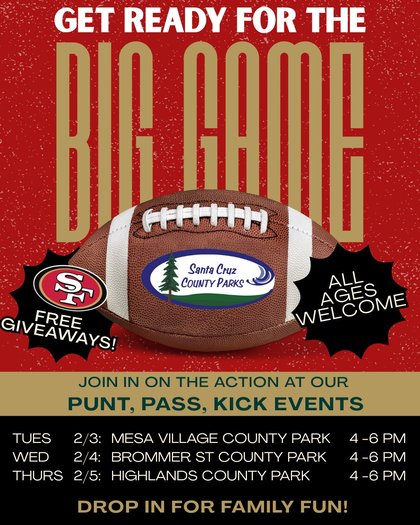Santa Cruz County Parks host punt, pass and kick events before Super Bowl LX