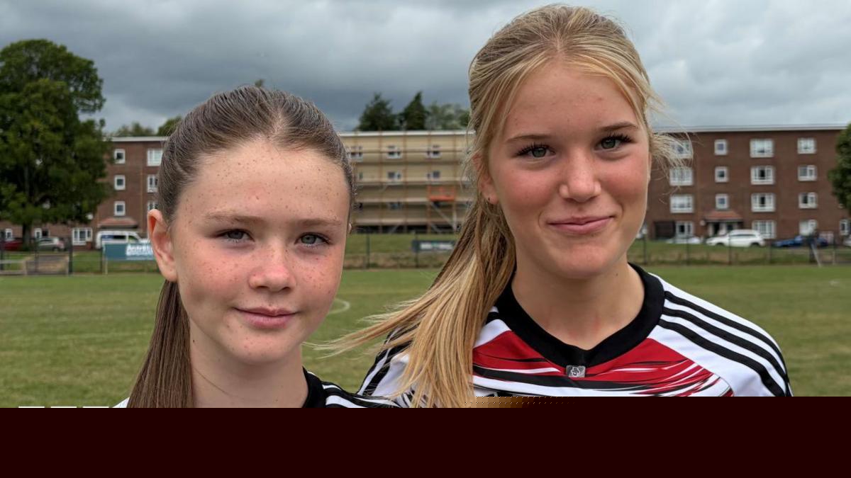 The local girls preparing to take on Liverpool and Manchester United