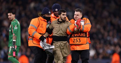Man City match halted as protestors storm Etihad pitch during Galatasaray clash