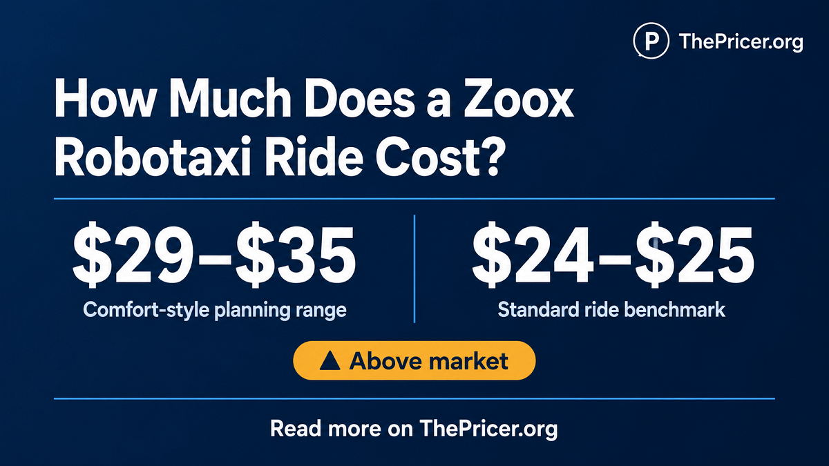 How Much Does a Zoox Robotaxi Ride Cost?