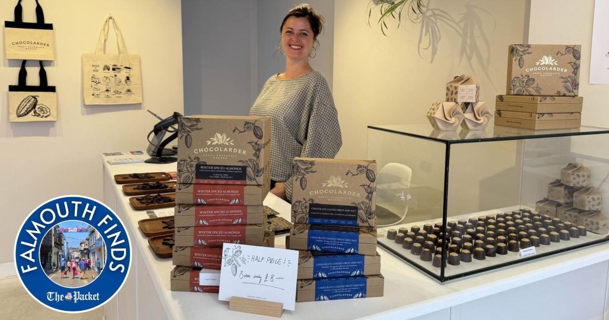 Award-winning Cornish chocolate company marks first year in new shop
