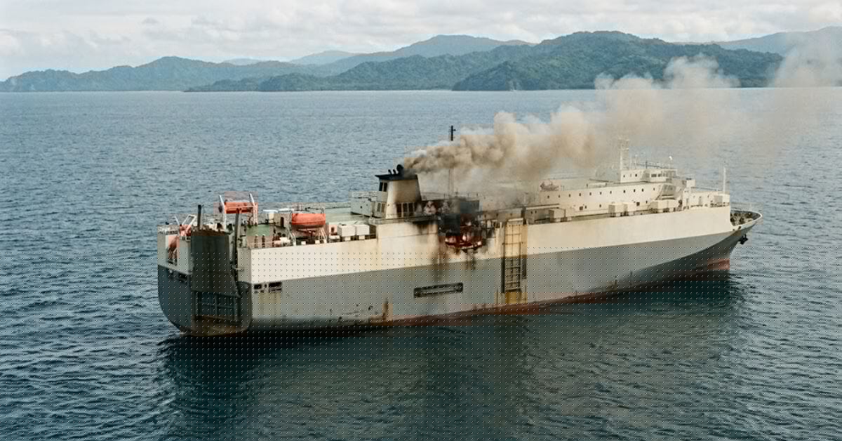 Fire Breaks Out In Engine Room Aboard Car Carrier Off Costa Rica