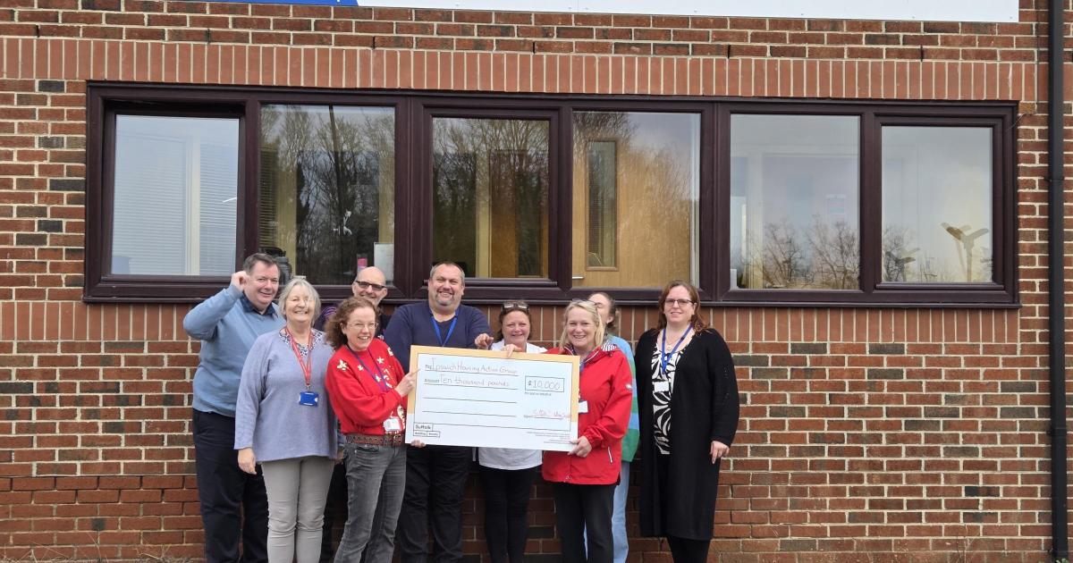 Four charities to share £45,000 donation in Suffolk