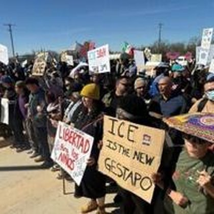 Protesters clash with police at US detention center housing 5-year-old child