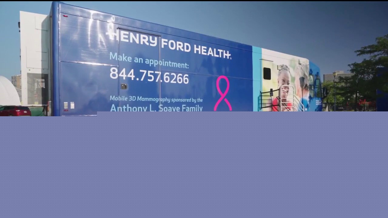 Mobile mammography screening center comes to Detroit Riverfront Tuesday