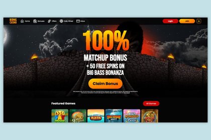 Kong Casino Promo Code: 100% Match Bonus up to £200 + 50 Free Spins on Big Bass Bonanza